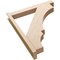 Ekena Millwork 6-in W x 38-in D x 46-in H Balboa Block Rough Cedar Woodgrain TimberThane Outlooker, Primed Tan OUTUR060X38X46BOA44RCPR - alternate 3